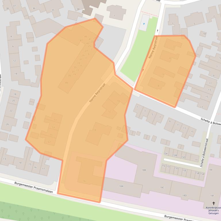 Kaart van postcodegebied 8701CG.