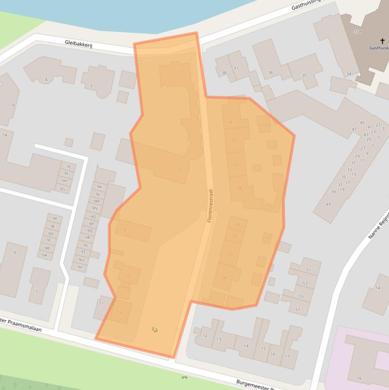 Kaart van postcodegebied 8701CH.