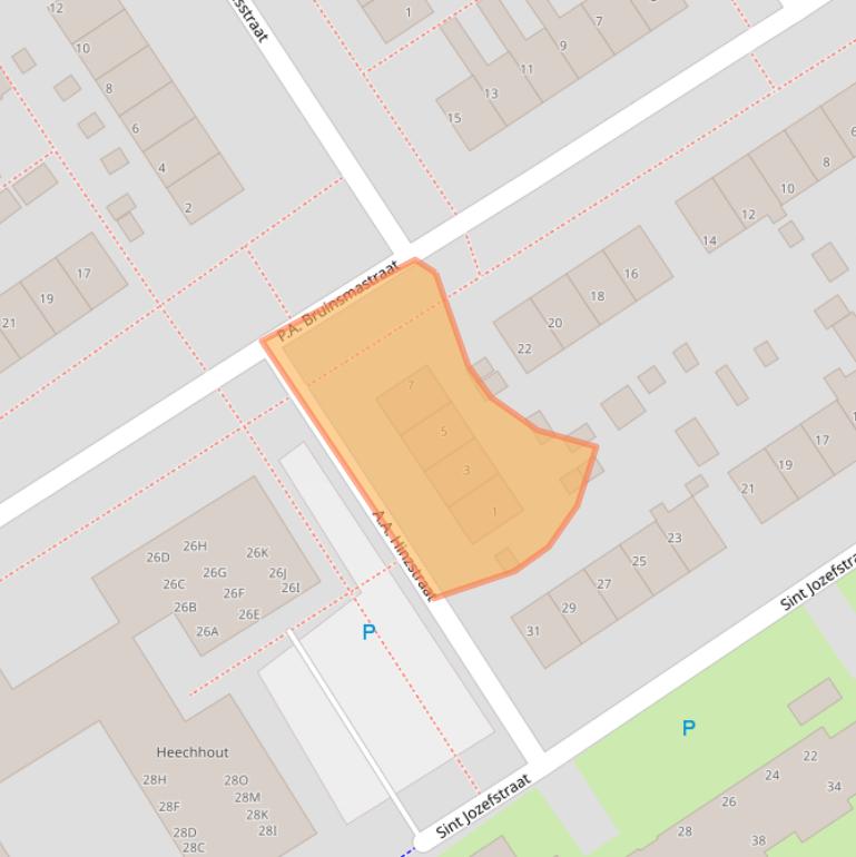 Kaart van postcodegebied 8701CN.