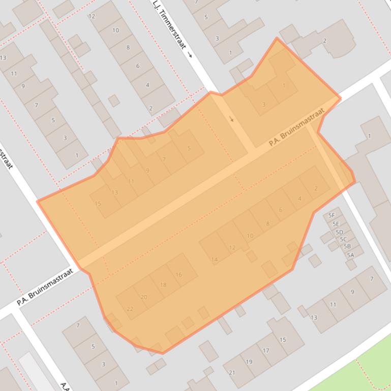 Kaart van postcodegebied 8701CR.