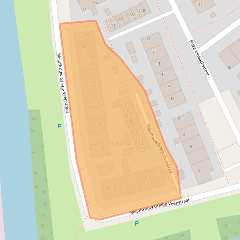 Kaart van postcodegebied 8701CT.