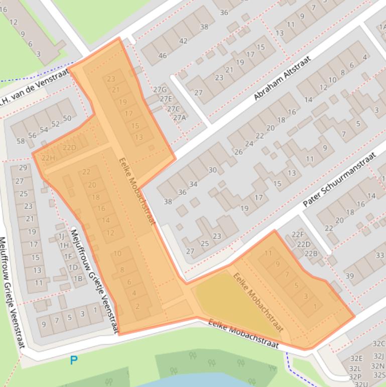 Kaart van postcodegebied 8701CV.