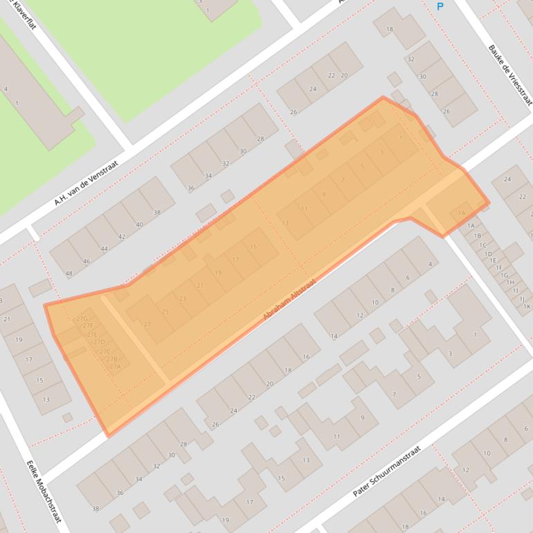 Kaart van postcodegebied 8701CZ.