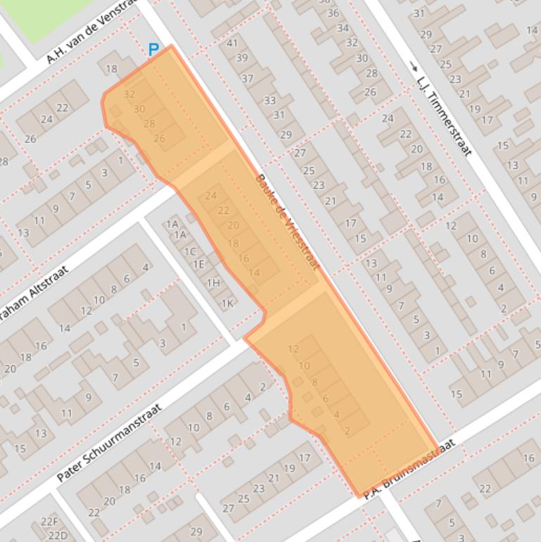 Kaart van postcodegebied 8701DC.