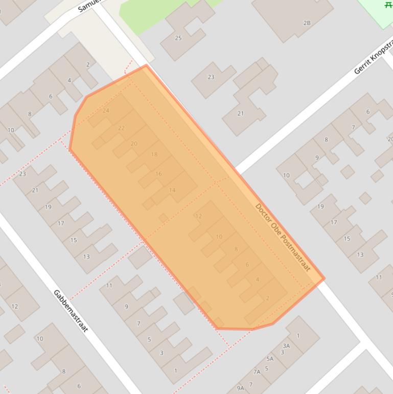 Kaart van postcodegebied 8701EH.