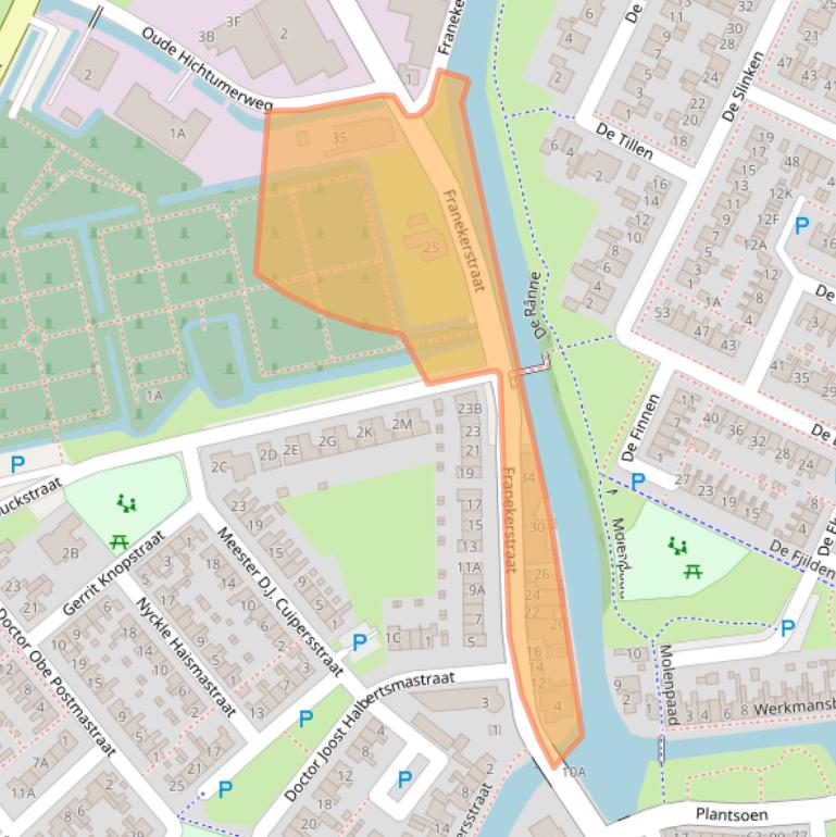 Kaart van postcodegebied 8701GC.