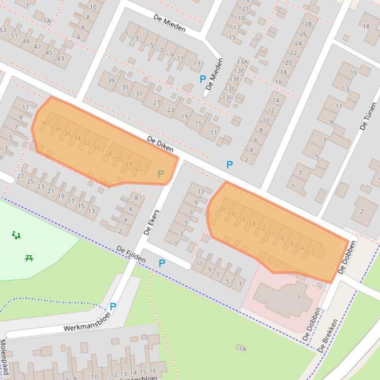 Kaart van postcodegebied 8701GM.