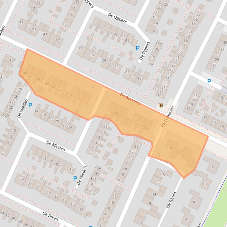 Kaart van postcodegebied 8701GS.
