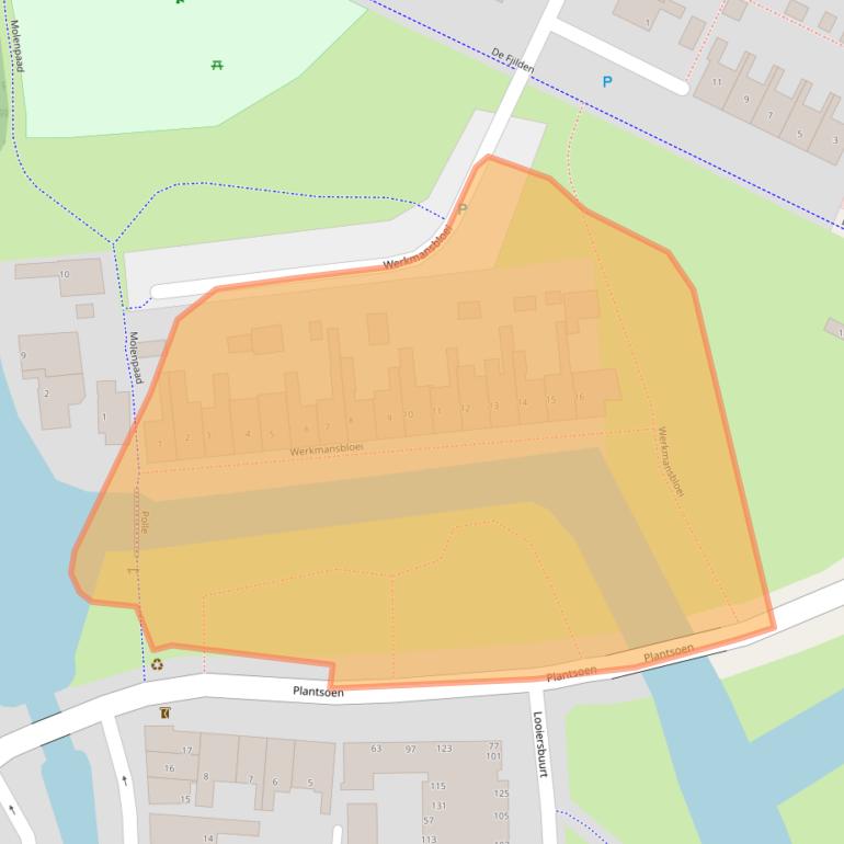 Kaart van postcodegebied 8701HA.