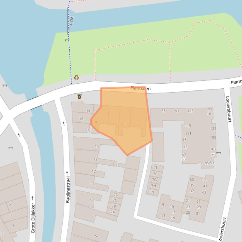 Kaart van postcodegebied 8701HB.