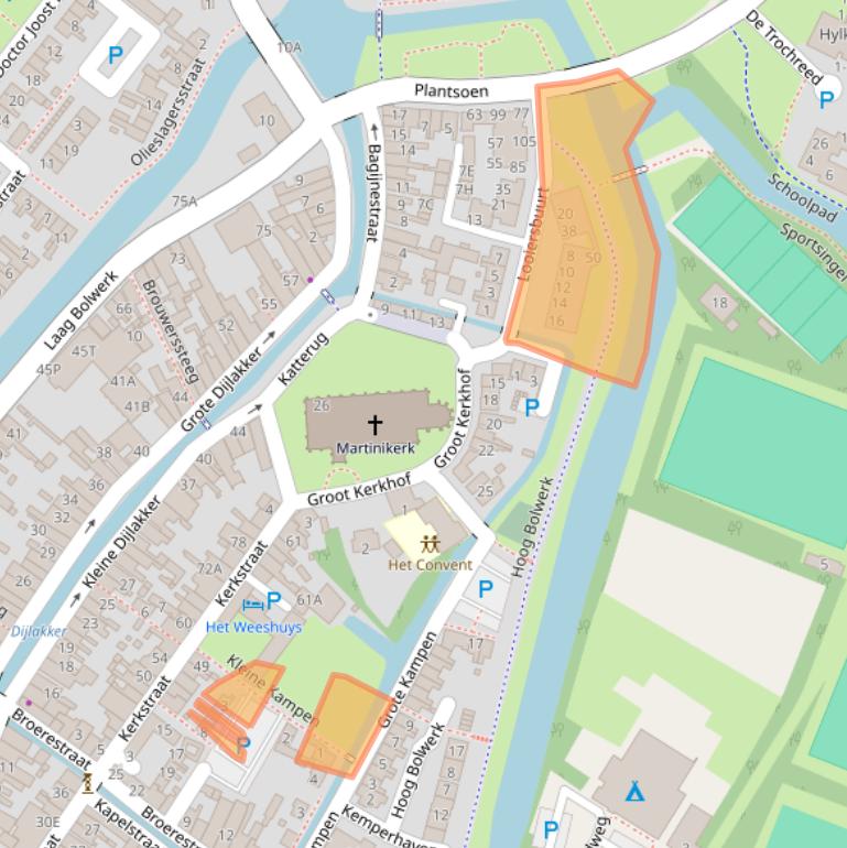 Kaart van postcodegebied 8701HE.