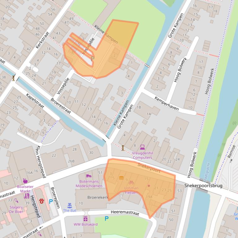 Kaart van postcodegebied 8701HK.