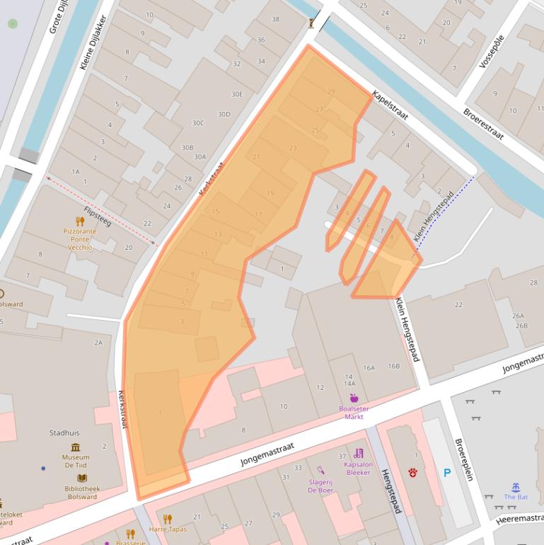 Kaart van postcodegebied 8701HP.