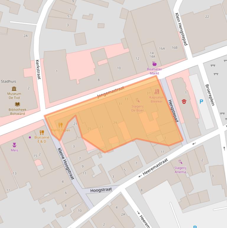 Kaart van postcodegebied 8701JB.