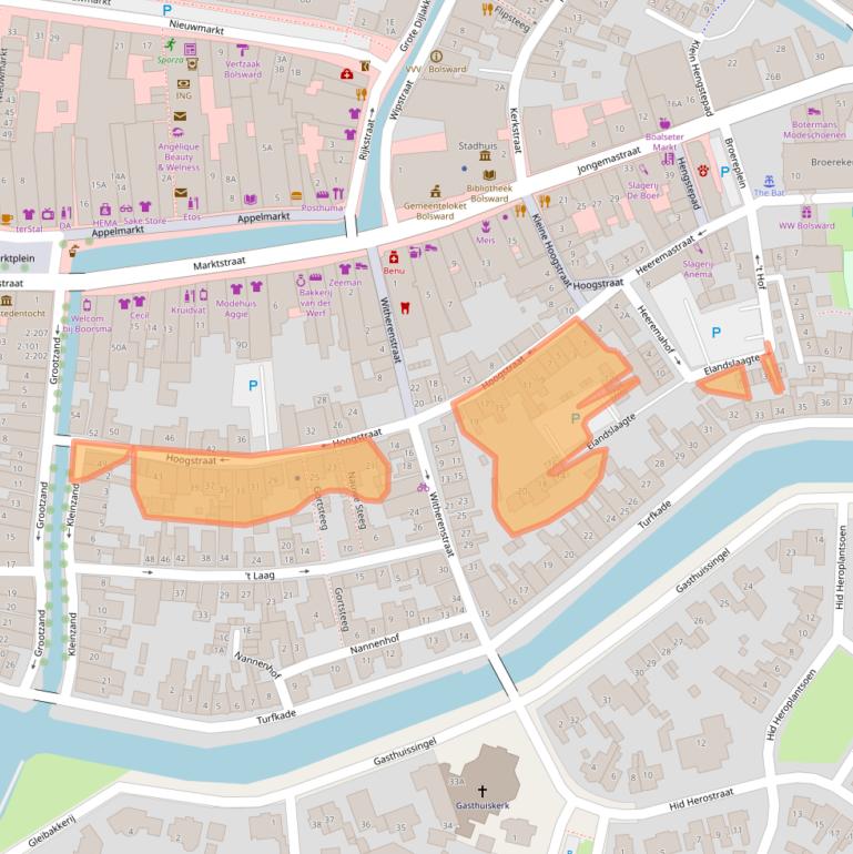 Kaart van postcodegebied 8701JR.