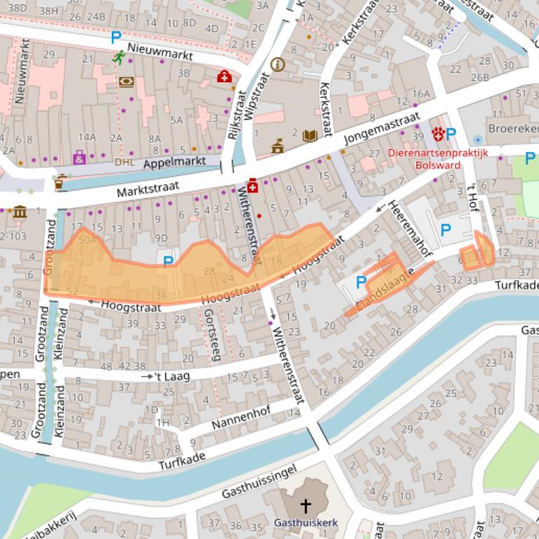 Kaart van postcodegebied 8701JS.