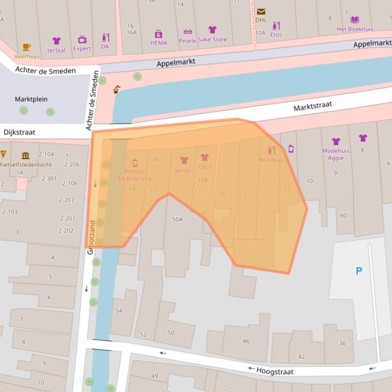 Kaart van postcodegebied 8701JV.