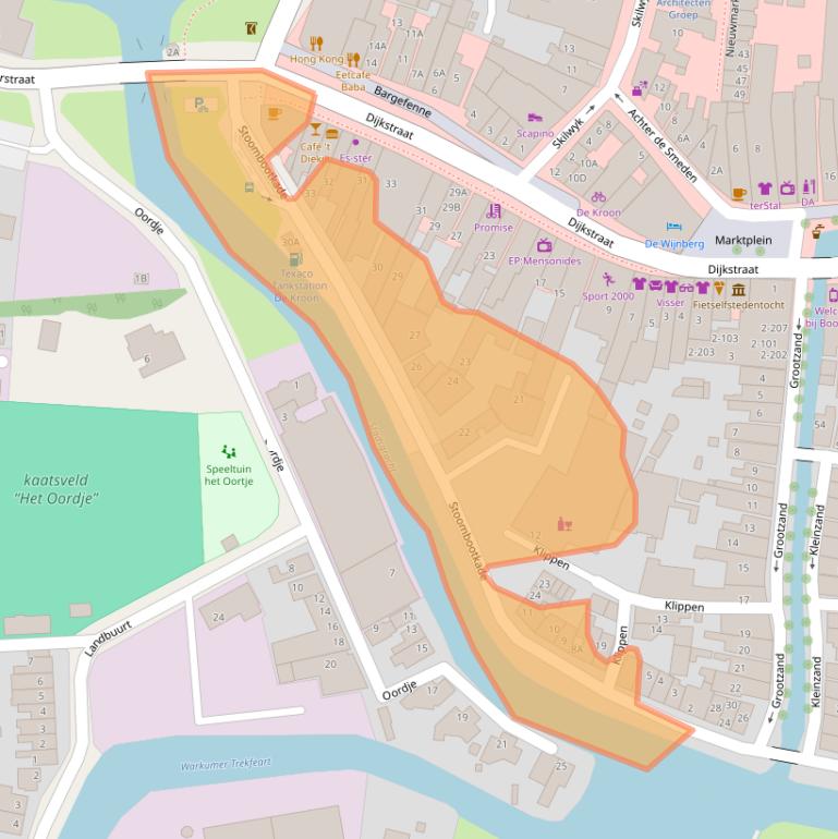 Kaart van postcodegebied 8701KA.