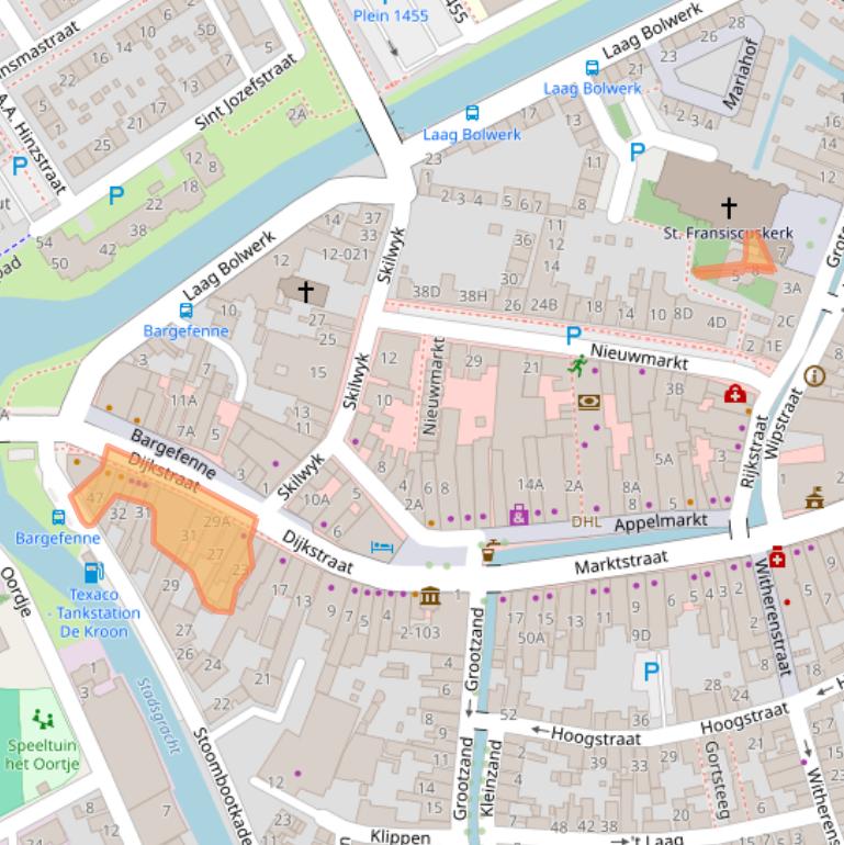 Kaart van postcodegebied 8701KC.