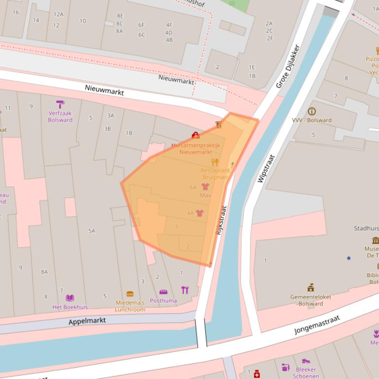 Kaart van postcodegebied 8701KJ.