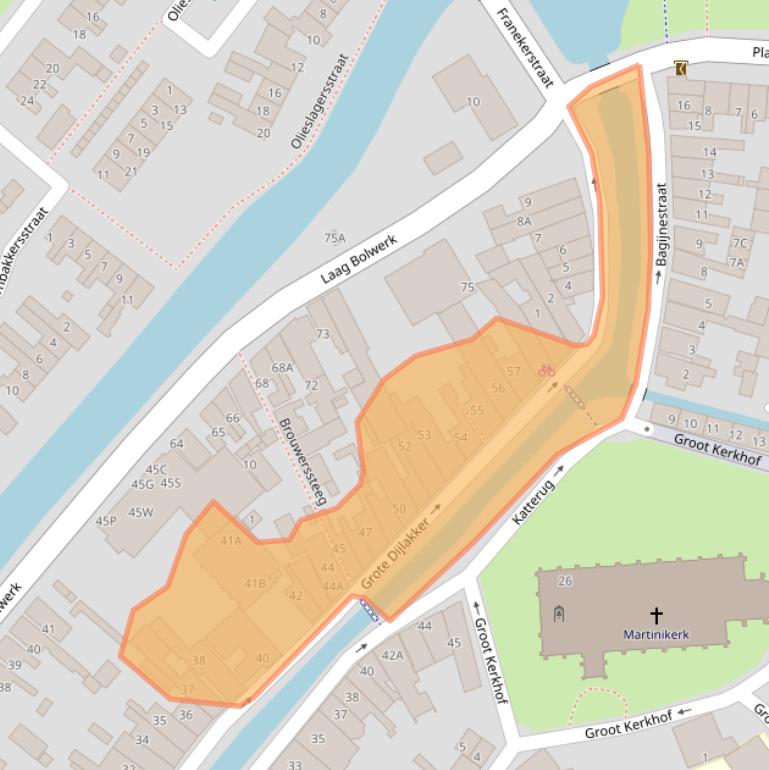 Kaart van postcodegebied 8701KX.