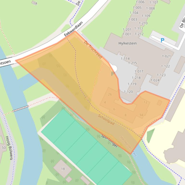 Kaart van postcodegebied 8701LB.