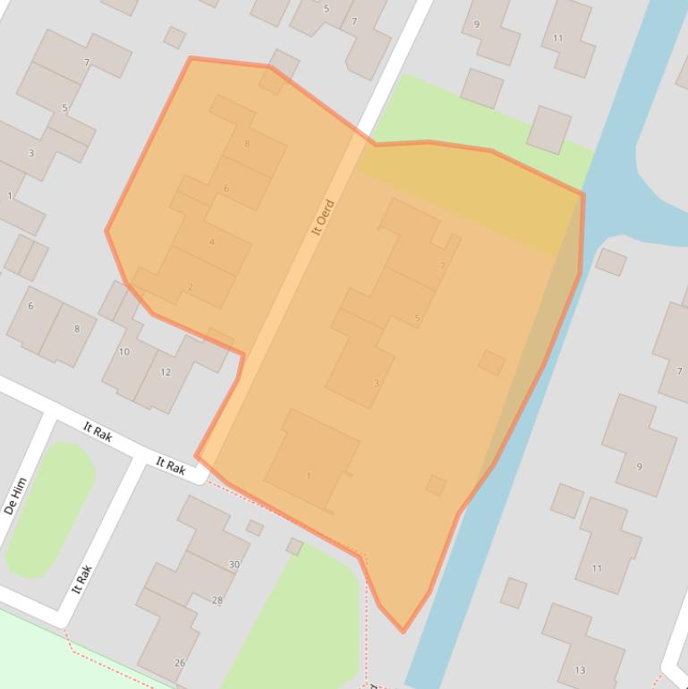 Kaart van postcodegebied 8701LH.