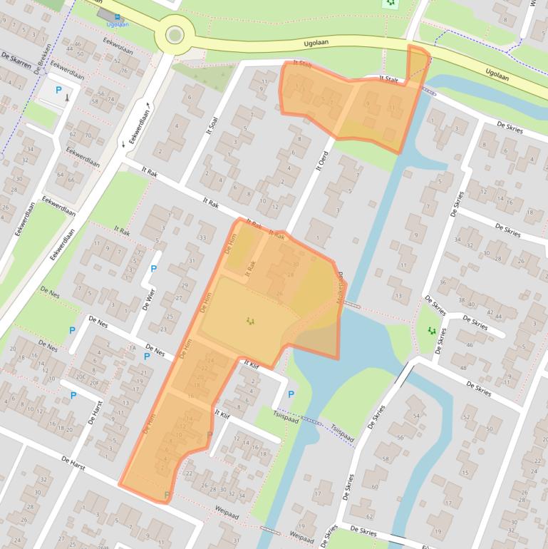 Kaart van postcodegebied 8701LL.