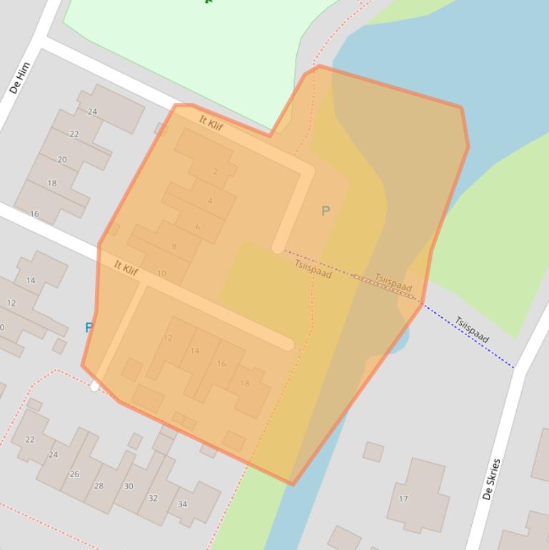 Kaart van postcodegebied 8701LR.