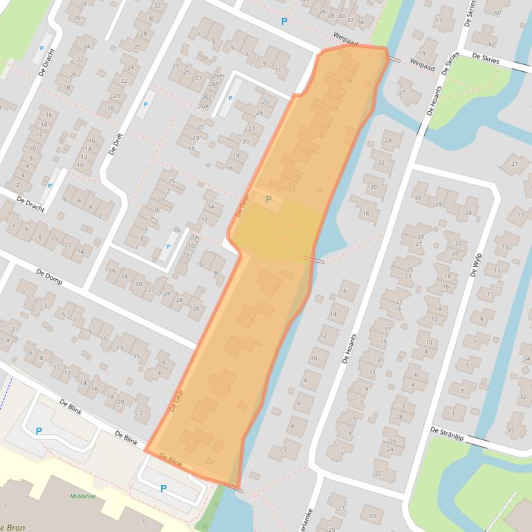 Kaart van postcodegebied 8701LX.