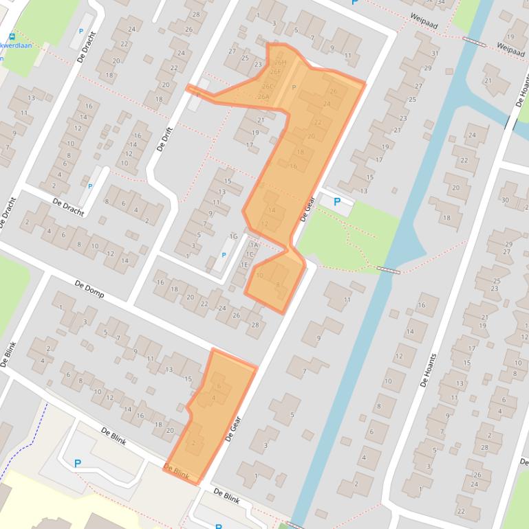 Kaart van postcodegebied 8701LZ.