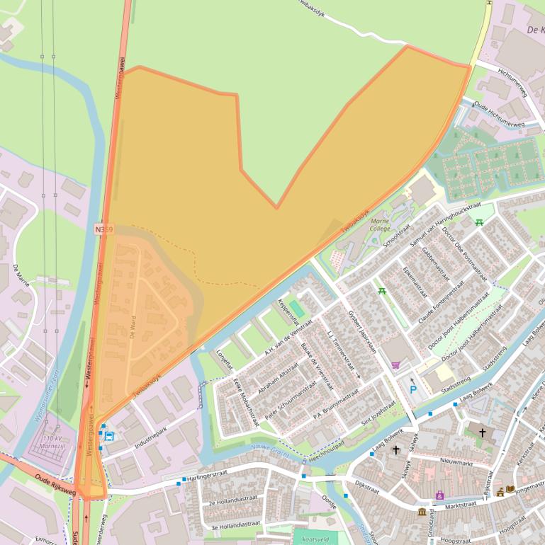 Kaart van postcodegebied 8701MB.