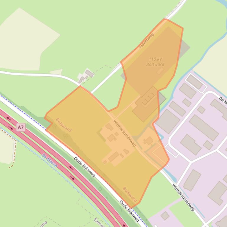 Kaart van postcodegebied 8701ME.