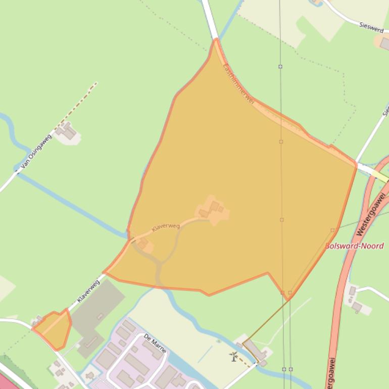 Kaart van postcodegebied 8701MG.