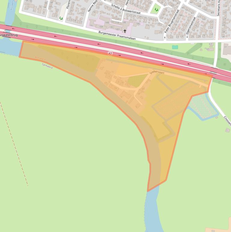 Kaart van postcodegebied 8701PA.