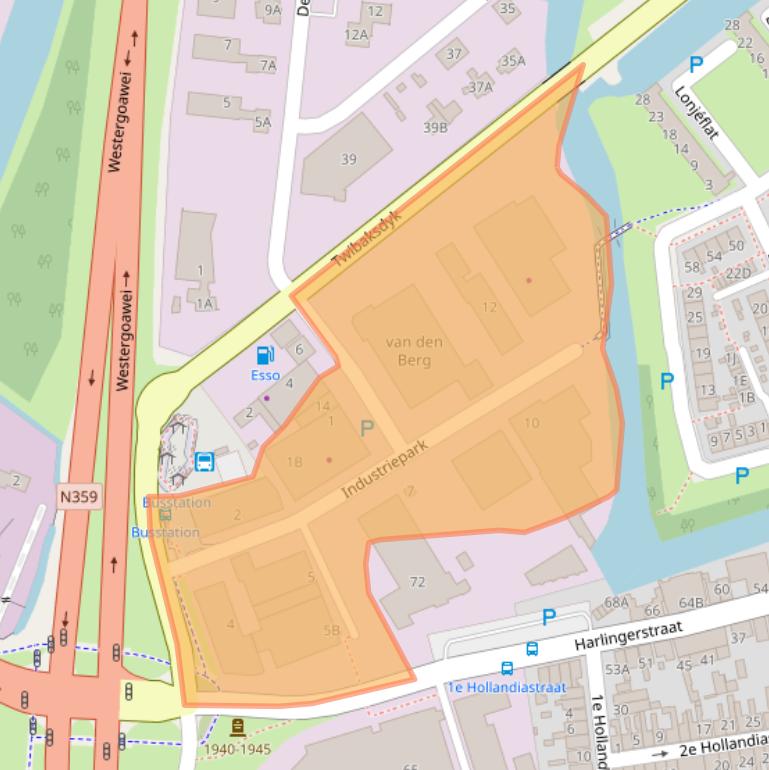 Kaart van postcodegebied 8701PN.