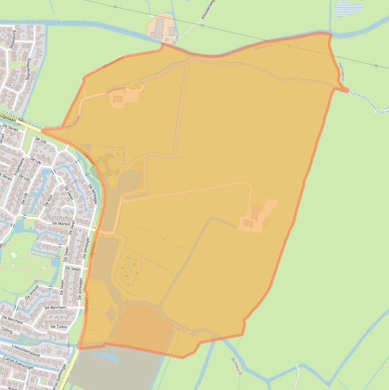 Kaart van postcodegebied 8701PS.