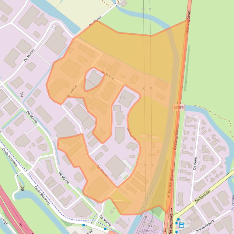 Kaart van postcodegebied 8701PV.