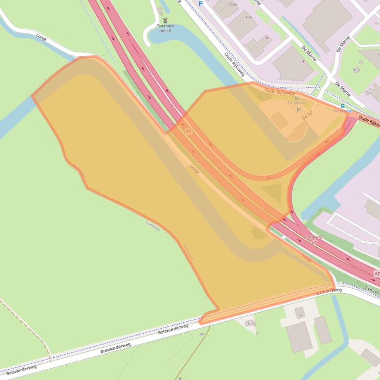 Kaart van postcodegebied 8701PX.