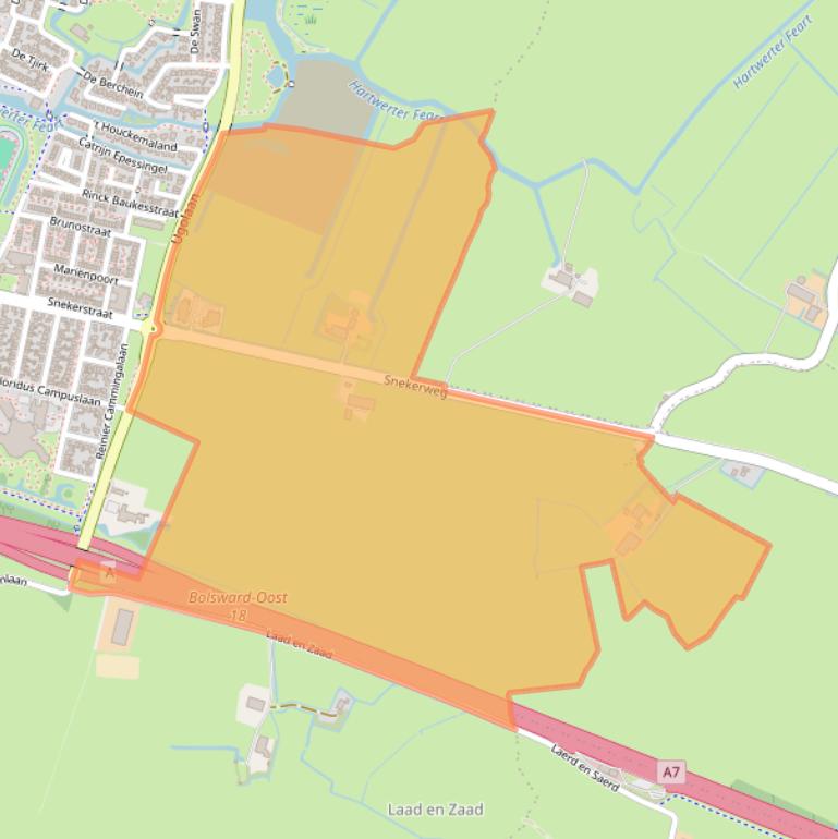 Kaart van postcodegebied 8701PZ.
