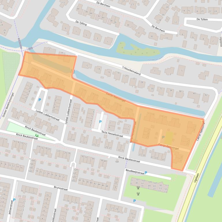 Kaart van postcodegebied 8701VC.