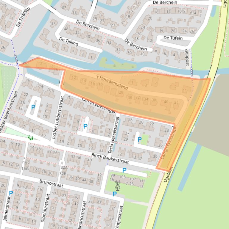 Kaart van postcodegebied 8701VG.