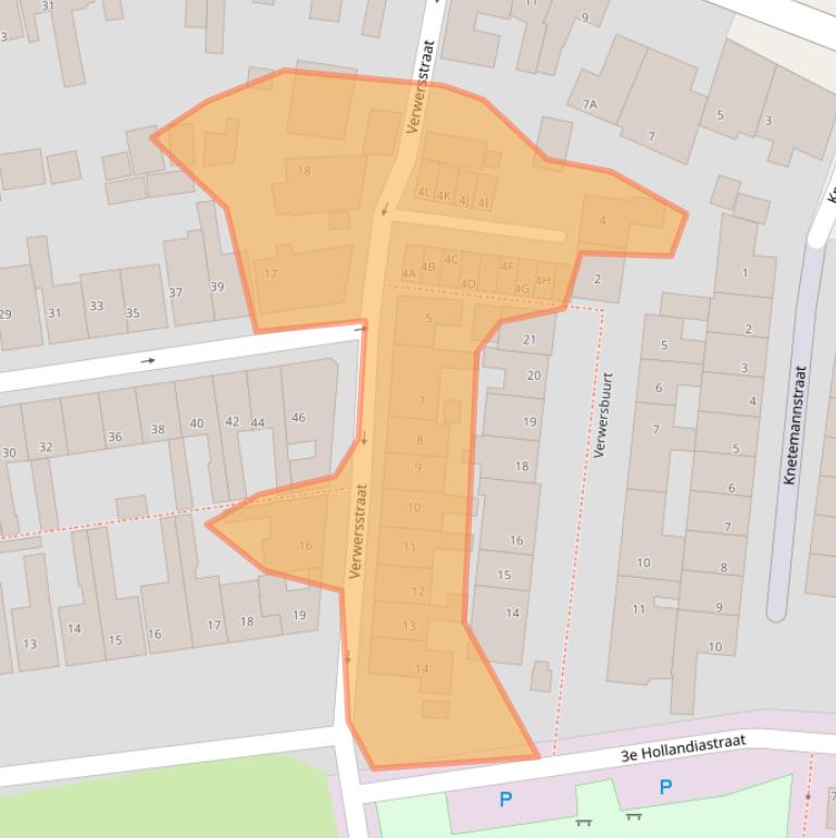 Kaart van postcodegebied 8701WH.