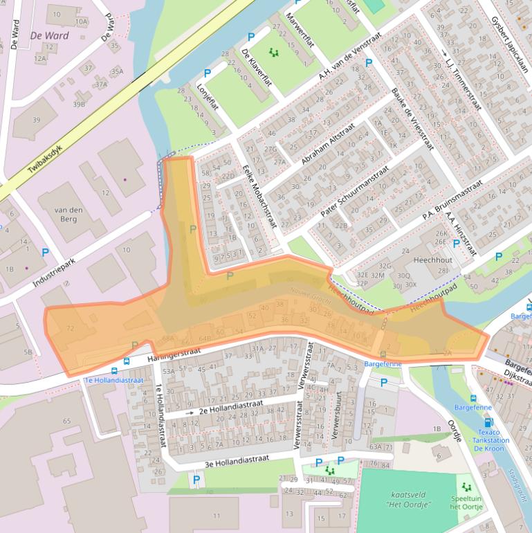 Kaart van postcodegebied 8701WS.