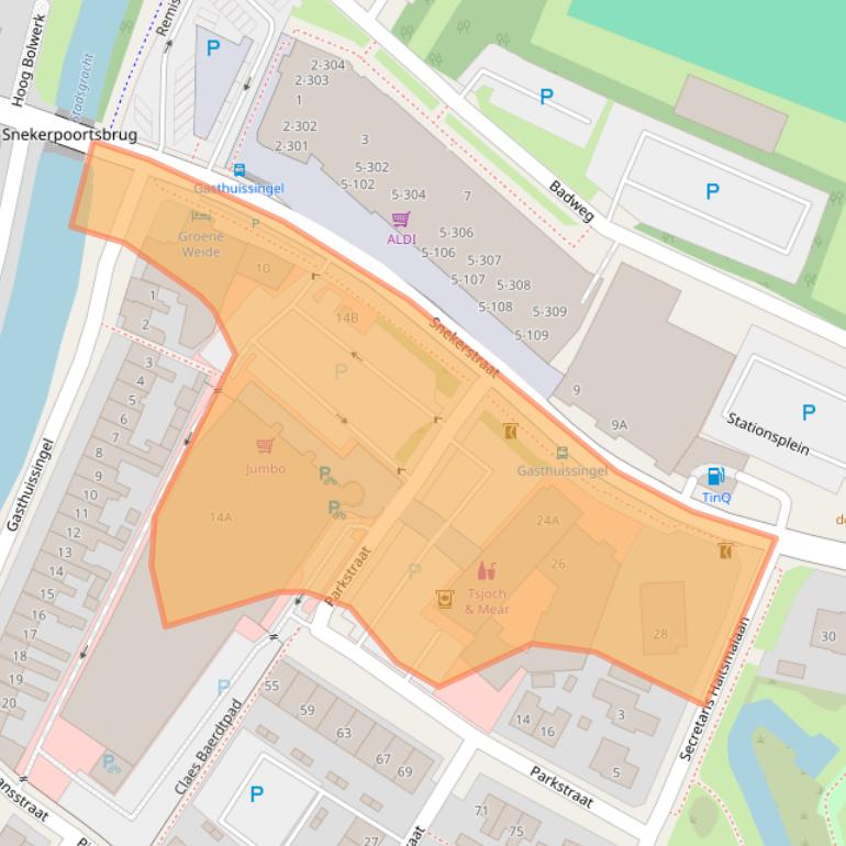 Kaart van postcodegebied 8701XD.