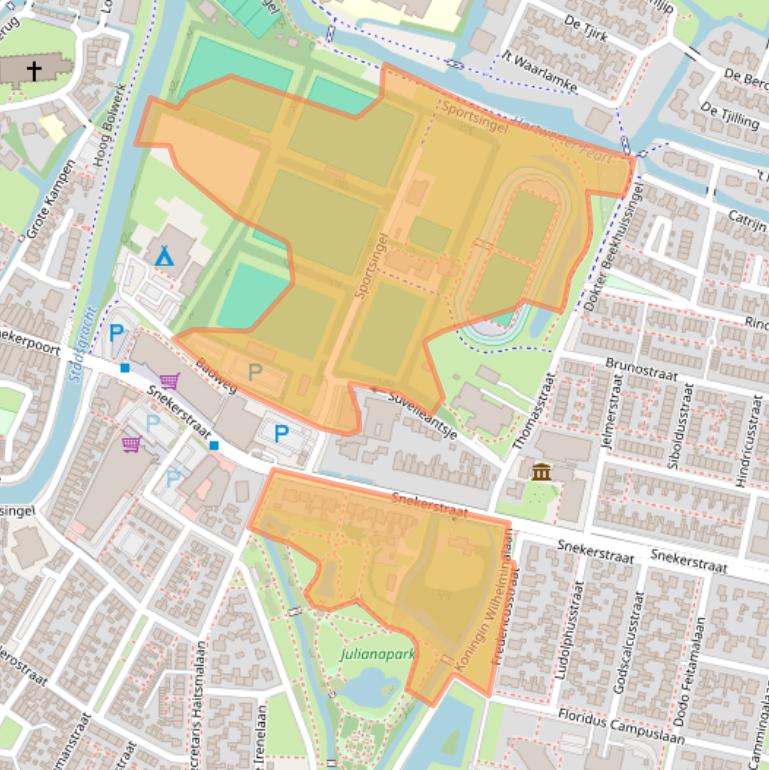 Kaart van postcodegebied 8701XE.