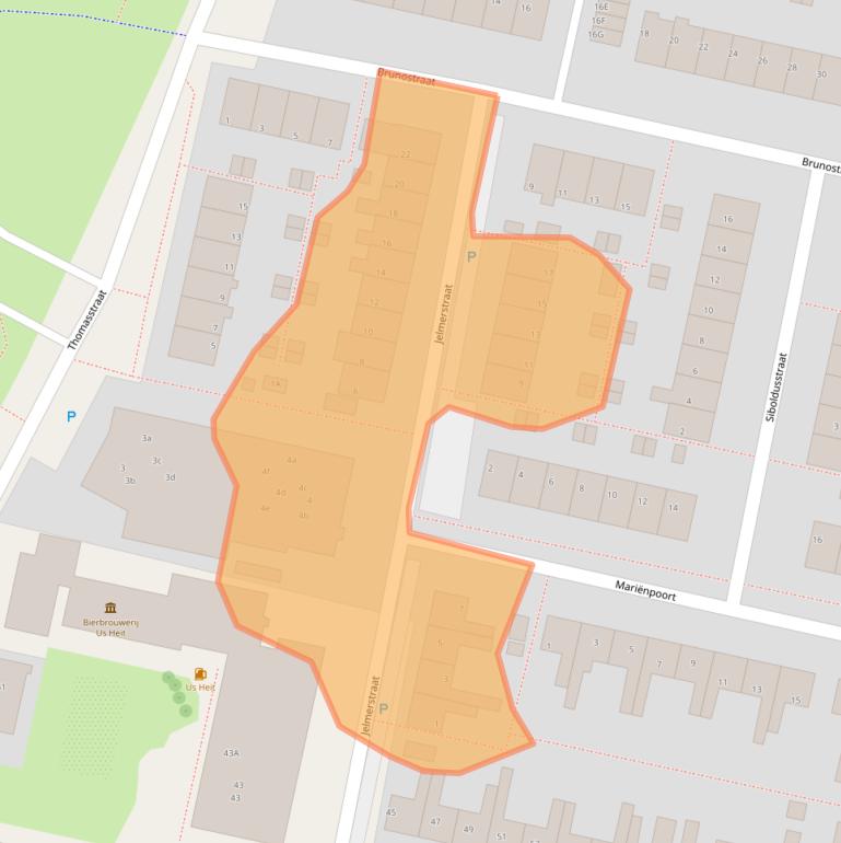 Kaart van postcodegebied 8701XH.