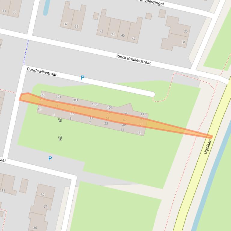 Kaart van postcodegebied 8701XS.