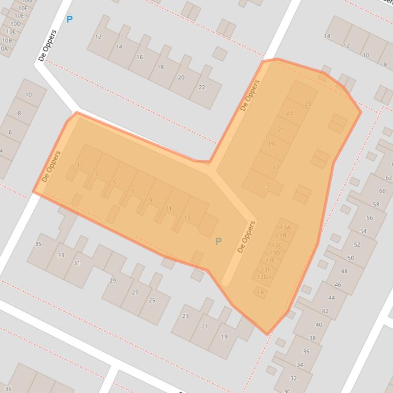 Kaart van postcodegebied 8701ZA.