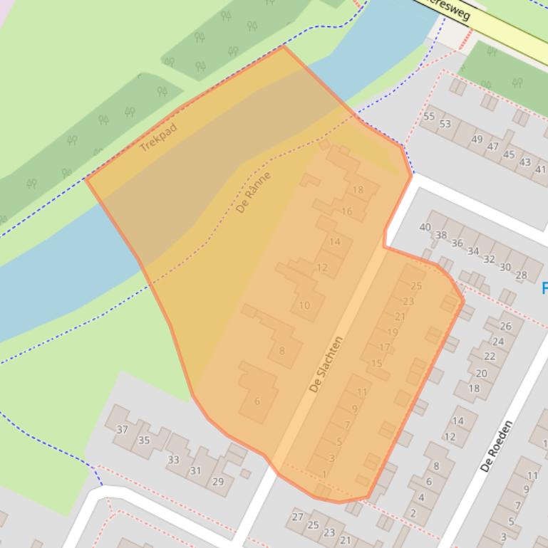 Kaart van postcodegebied 8701ZE.